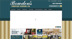 Desktop Screenshot of bowdensfurniture.ca